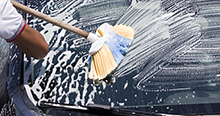 Brushes wisk away dirt without scratching the surface Brushes wisk away dirt without scratching the surface